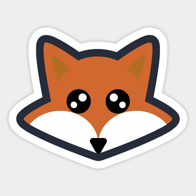 foxy Sticker by Hunnyboosmadness